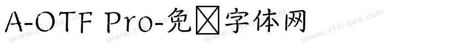 A-OTF Pro字体转换